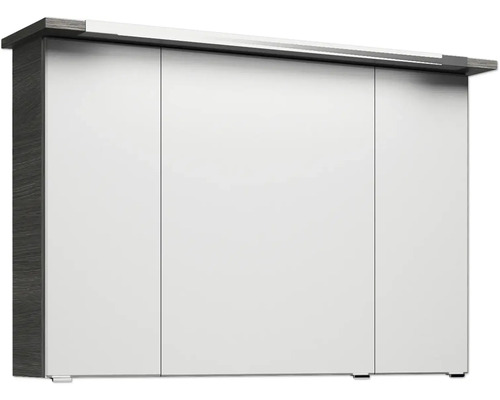 Hängeschrank mit drei Türen und Holzstruktur