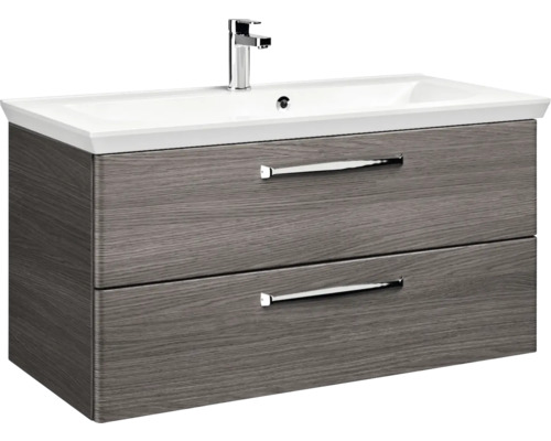 Waschtischunterschrank mit zwei Schubladen und Waschbecken