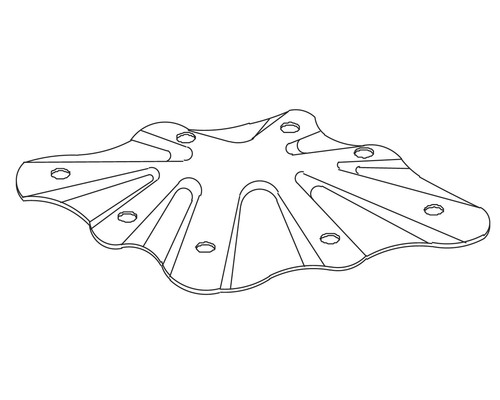 Metallverbinder mit Löchern zur Befestigung