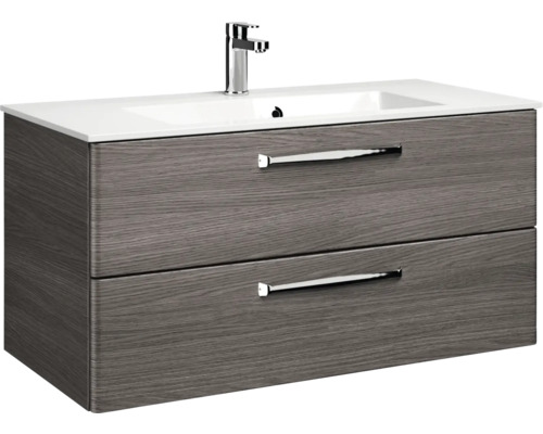 Waschtischunterschrank mit zwei Schubladen und Waschbecken