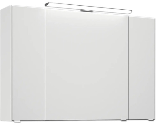 Weißer Badezimmerschrank mit Beleuchtung