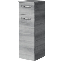 Hochschrank mit zwei Schubladen und Griffen