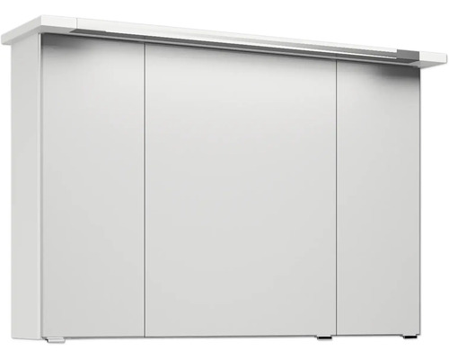 Weißer Spiegelschrank mit drei Türen für das Badezimmer