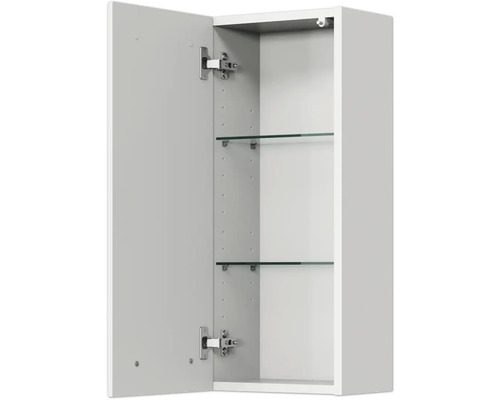 Geöffneter Bad Spiegelschrank mit zwei Glasablagen