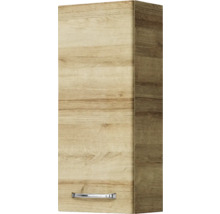 Badmöbel-Set Pelipal Kumba BxHxT 107 x 200 x 50 cm Frontfarbe eiche riviera 5-teilig und mehr mit Glas-Waschtisch weiß, Unterschrank und Wandschrank 99.770326471