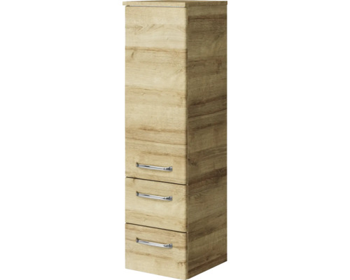 Hochschrank mit drei Schubladen und Griffen
