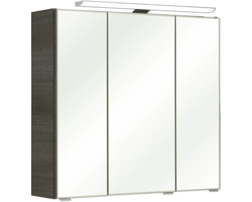 Spiegelschrank mit drei Türen und Beleuchtung