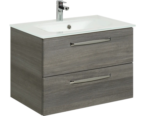 Waschbeckenunterschrank mit zwei Schubladen und Waschbecken