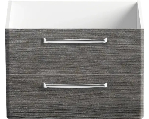 Waschtischunterschrank mit zwei Schubladen und Griffen