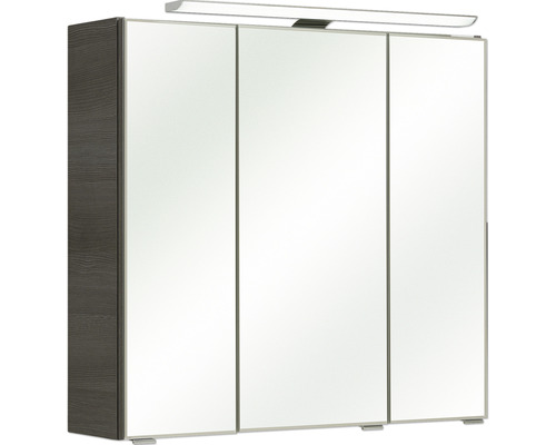 Spiegelschrank mit drei Türen und Beleuchtung