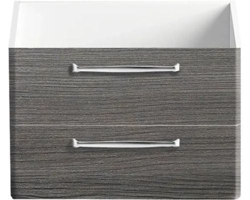 Waschtischunterschrank mit zwei Schubladen und Griffen