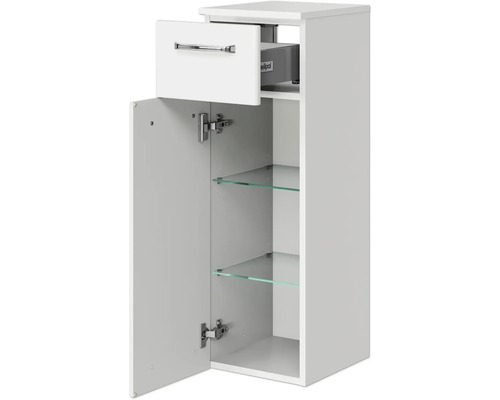 Badezimmer Hochschrank mit Schublade, Tür und Glasablagen