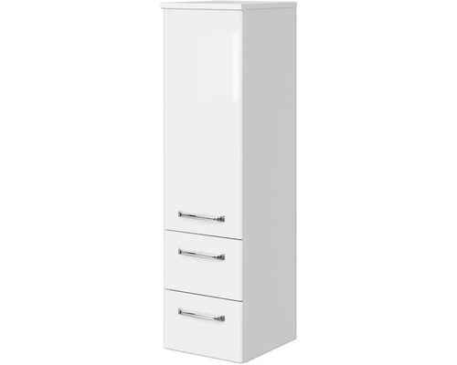Weißer Badezimmer Hochschrank mit zwei Schubladen