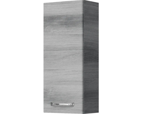 Hochschrank mit Tür und Griff im Holzdesign für Badezimmer