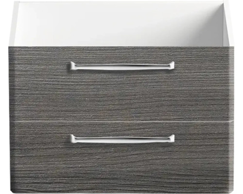 Waschbeckenunterschrank mit zwei Schubladen und Griffen