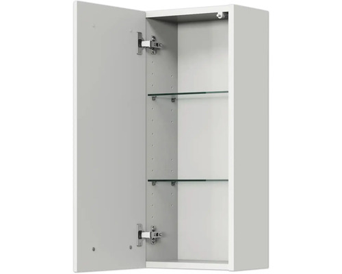 Offener Spiegelschrank mit zwei Glasböden