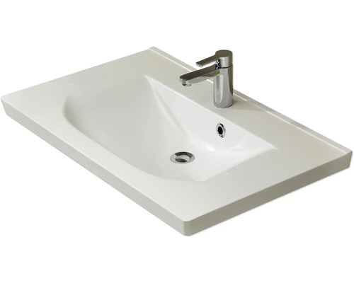 Waschtisch mit Armatur für das Badezimmer