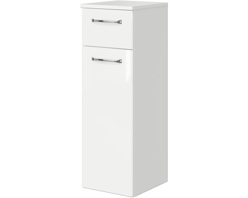 Weißer Badezimmer-Waschbeckenschrank mit Schublade und Tür