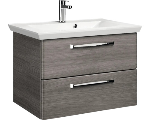 Waschtischunterschrank mit zwei Schubladen und Waschbecken