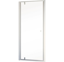 Duschabtrennung mit transparentem Glas und Rahmen