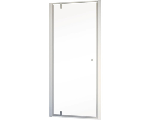 Duschabtrennung mit transparentem Glas und Rahmen