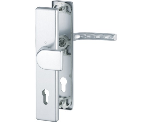 Schutz-Wechselgarnitur PZ Hoppe 3958898 Birmingham 78G/2221A/2440/1117 Lochabstand 92 mm silber