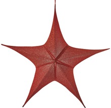 Roter Papierstern zur Dekoration