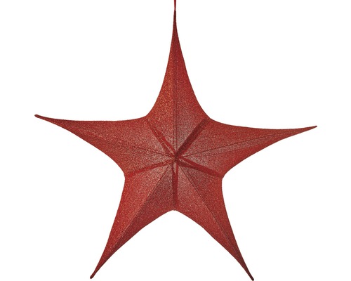 Roter Papierstern zur Dekoration