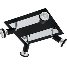 Deckenleuchte mit vier Strahlern, Metall