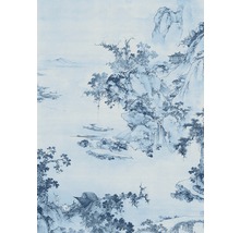 Tapete mit asiatischem Landschaftsmotiv