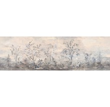 Tapete mit Landschaftsmotiv und Bäumen