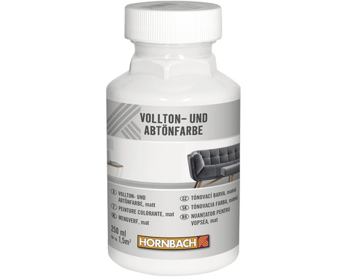 HORNBACH Voll- und Abtönfarbe weiß 250 ml Vollton- und Abtönfarbe in einer 250-Milliliter-Flasche