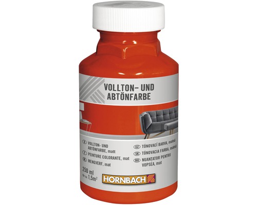 HORNBACH Voll- und Abtönfarbe rot 250 ml Abtönfarbe in einer 250 ml Flasche