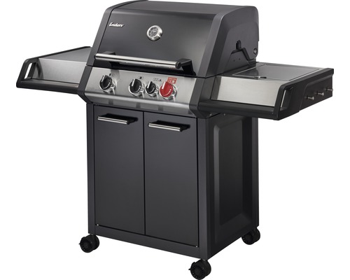 Enders Gasgrill Monroe Black Pro 3 K Turbo 3 Brenner 58 x 143,5 cm schwarz edelstahl inkl. herausnehmbare Fettauffangschale