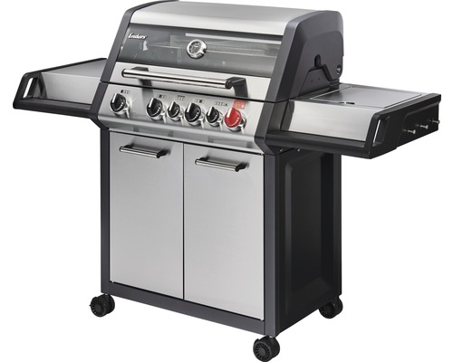 Enders Gasgrill Monroe Pro 4 SIK Turbo 4 Brenner 58 x 153,5 cm Edelstahl inkl. herausnehmbare Fettauffangschale-0