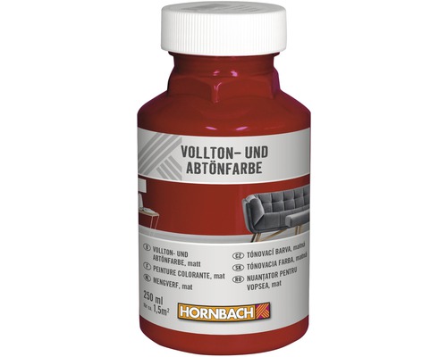 HORNBACH Voll- und Abtönfarbe mohnrot 250 ml Vollton- und Abtönfarbe in einer 250ml Flasche