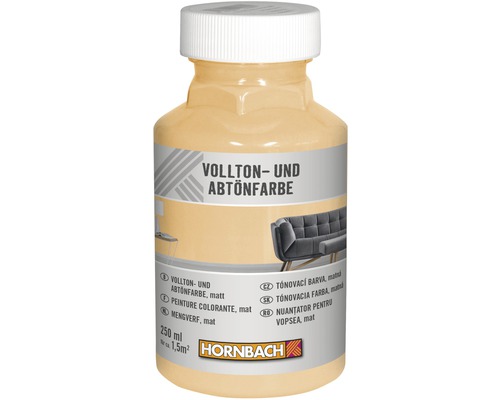 HORNBACH Voll- und Abtönfarbe savanne 250 ml Vollton- und Abtönfarbe in einer 250 ml Flasche