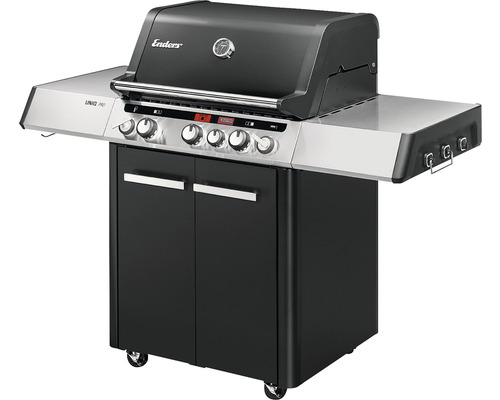Gasgrill Enders UNIQ Pro 3 I CRUSTER 3 Brenner schwarz Alu-silber inkl. Deckelthermometer, Fettauffangschale, Grillrost, Hitzebeständiger Griff, Hochleistungshitzezone, Seitenablage, Grillbesteckhalter Grillrost Gusseisen emailliert Gasgrill Enders UNIQ Pro 3 I CRUSTER 3 Brenner schwarz Alu-silber inkl. Deckelthermometer, Fettauffangschale, Grillrost, Hitzebeständiger Griff, Hochleistungshitzezone, Seitenablage, Grillbesteckhalter Grillrost Gusseisen emailliert