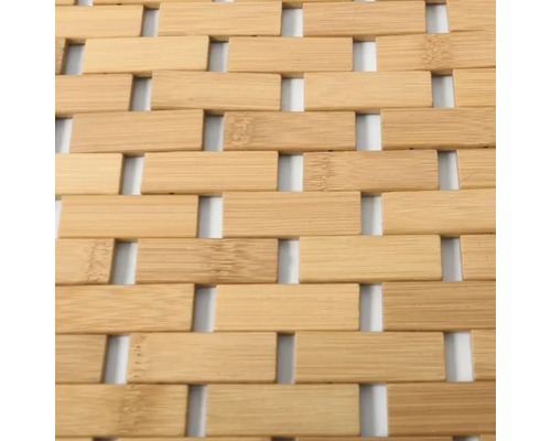 Antirutschmatte MSV Bamboo 40 x 60 cm braun holz