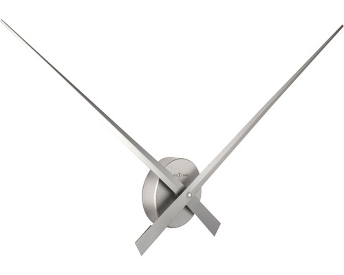 Nextime Logo Wanduhr mit langen Zeigern
