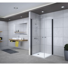 Eckeinstieg Drehtür Breuer Elana 6 90x90 cm Dekor Intima Profilfarbe schwarz