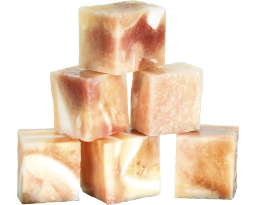 Gestapelte Fleischwürfel