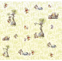 Tapete mit Winnie Puuh und seinen Freunden im Wald