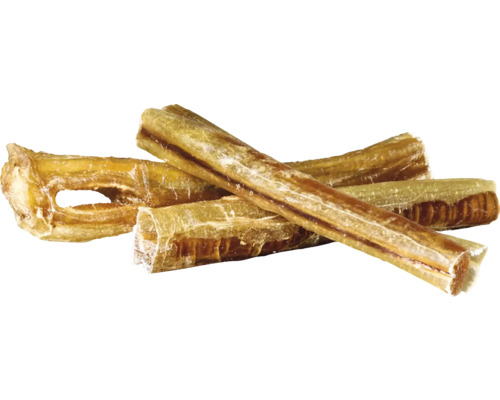 Mehrere Ochsenziemer als Hundekauartikel