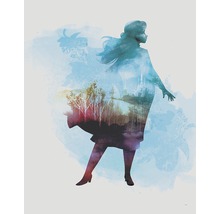 Abbildung einer Silhouette einer Frau mit einer Landschaft darin.