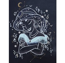 Illustration von Prinzessin Jasmin mit Sternen und Mond