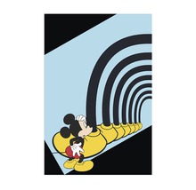 Mickey Mouse Kunstwerk mit Tunnelblick