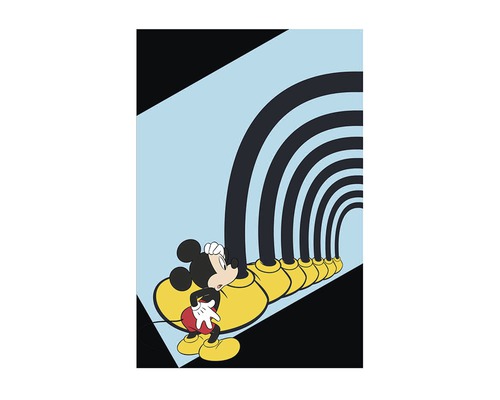 Mickey Mouse Kunstwerk mit Tunnelblick