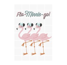 Fla Minnie go Wandbild mit Flamingos und Schleife