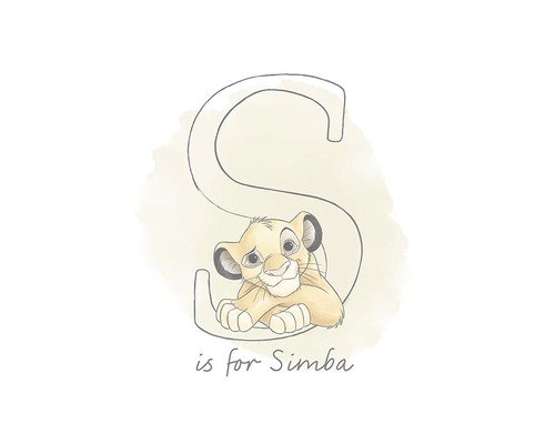 Illustration mit dem Buchstaben S und Simba